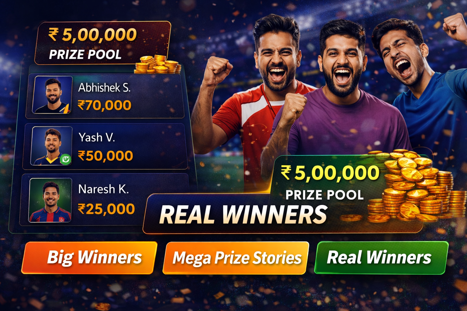 Daba Fantasy winners celebration artwork