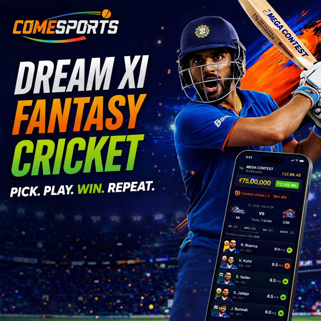 Daba Fantasy Dream XI fantasy cricket ad visual